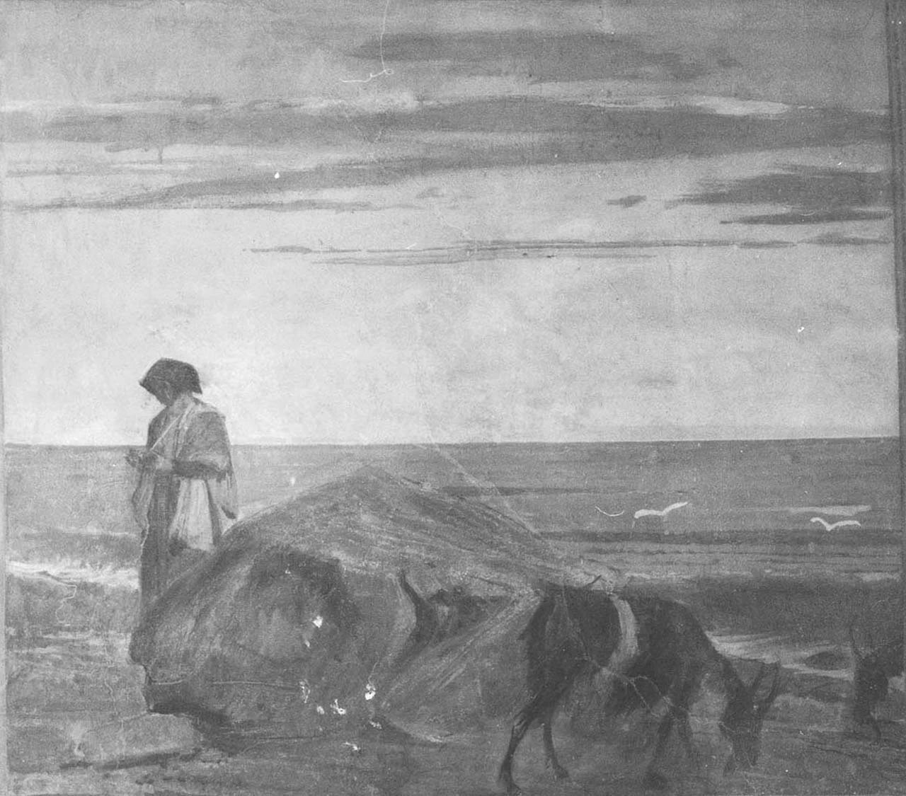 Guardiana di capre sul mare - Pistoia